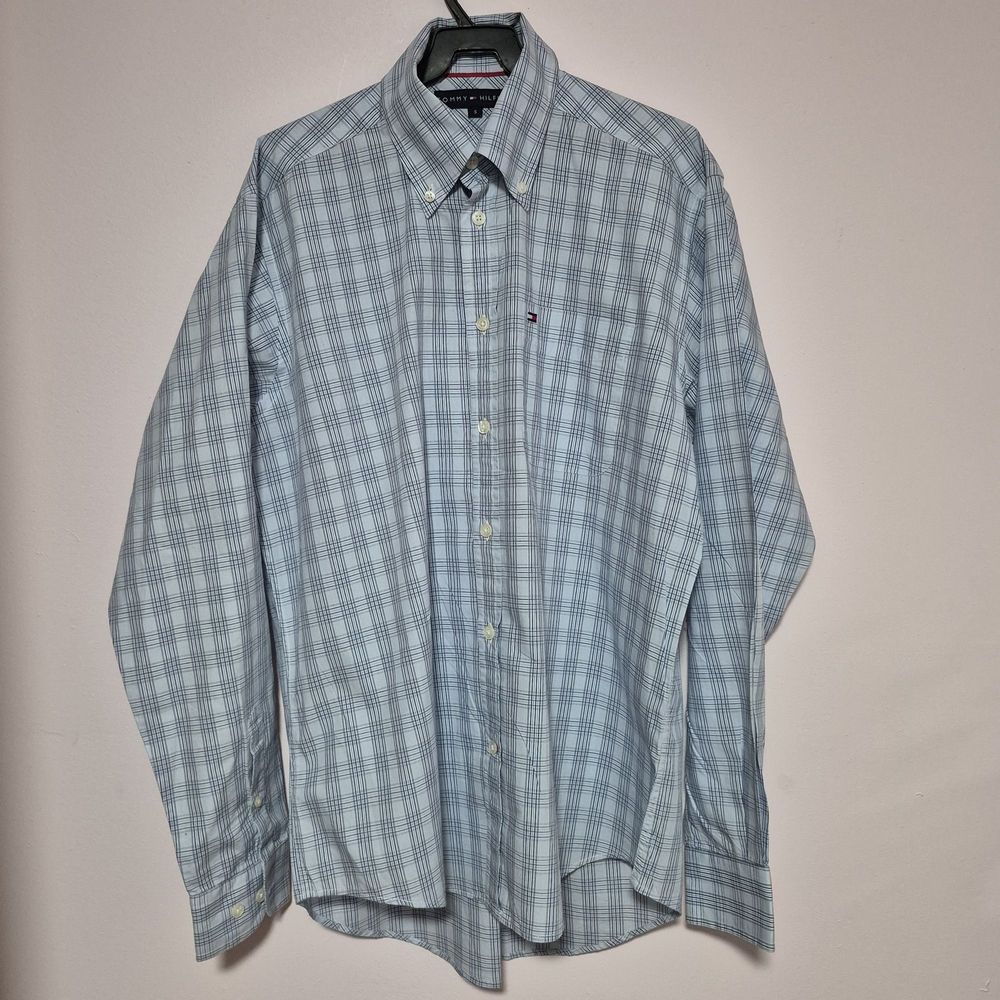 Tommy Hilfiger Light Blue Checkered Shirt